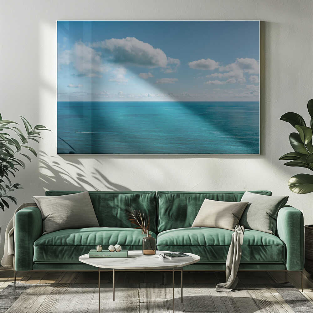 Vast Blue Ocean Canvas Print Wall Art 1X2758439 - ART FEVER - Art Fever