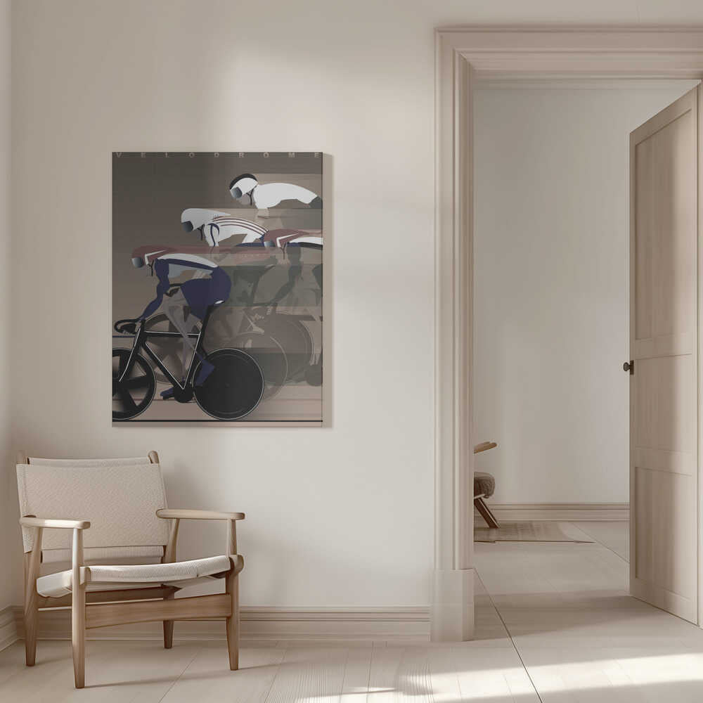Velodrome Art Canvas Print Wall Art 1X2662611 - ART FEVER - Art Fever