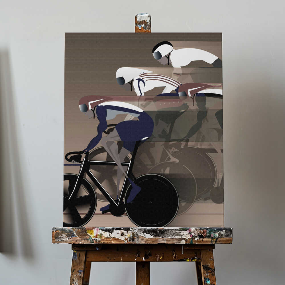 Velodrome Art Canvas Print Wall Art 1X2662611 - ART FEVER - Art Fever