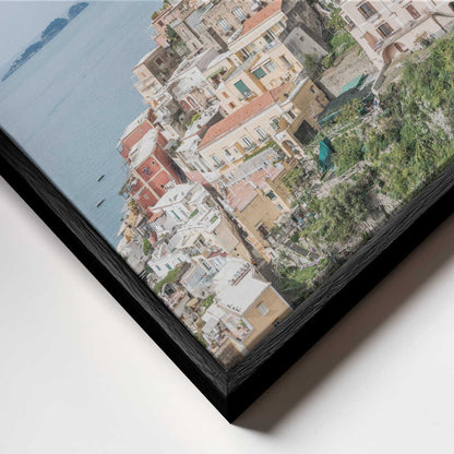 View On Positano, Amalfi Coast In Italy Canvas Print Wall Art 1X3076992 - ART FEVER - Art Fever