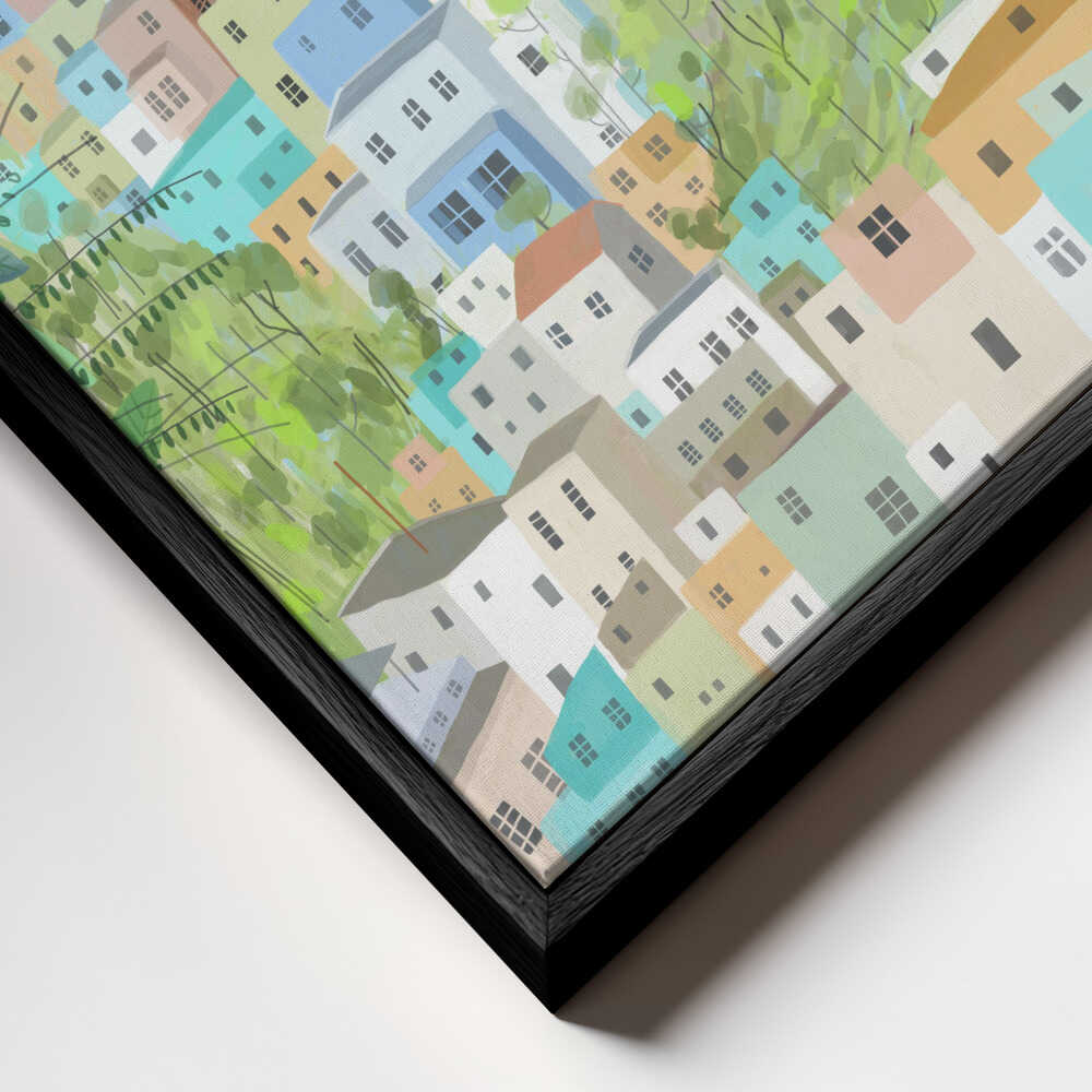 View Over the Rooftops of Rio de Janeiro by Artist Carla Daly Canvas Print Wall Art 1X2899353 - ART FEVER - Art Fever