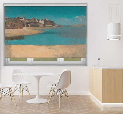 Village By the Sea In Brittany Printed Picture Photo Roller Blind - 1X2835332 - Art Fever - Art Fever