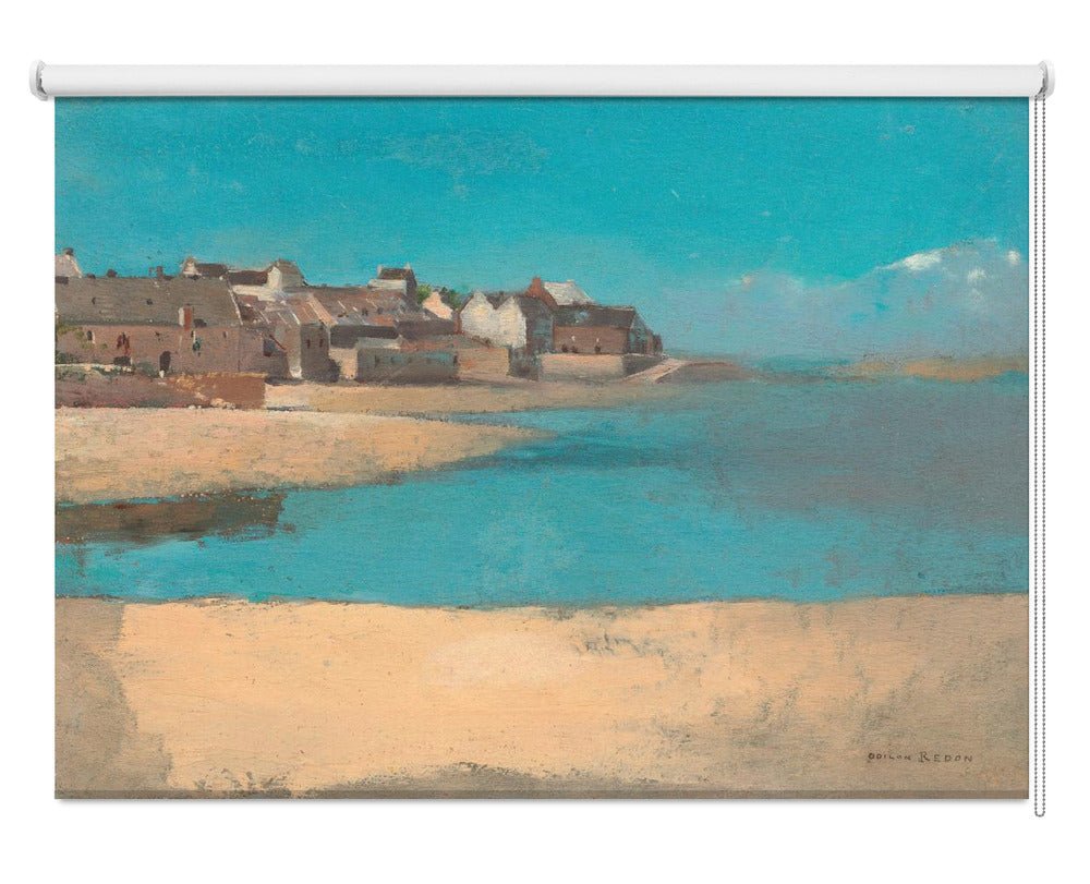 Village By the Sea In Brittany Printed Picture Photo Roller Blind - 1X2835332 - Art Fever - Art Fever
