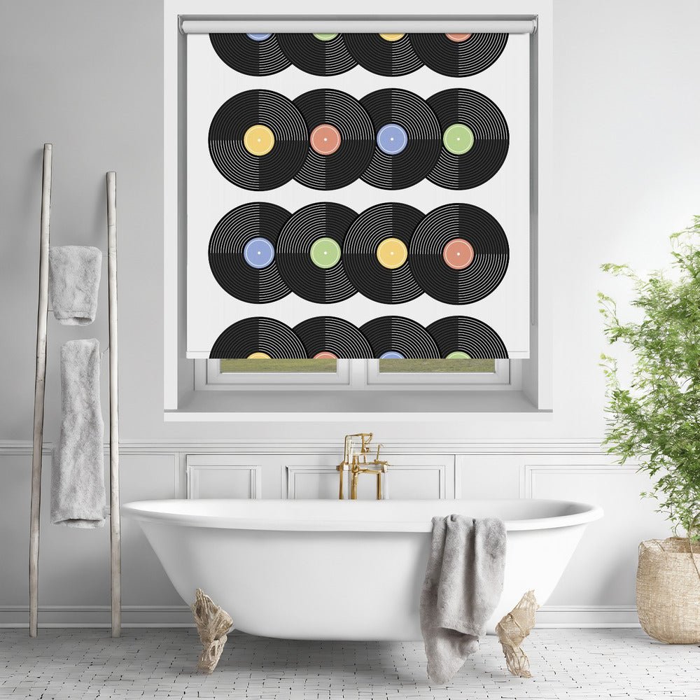 Vinyl CD Pattern 1 Printed Picture Photo Roller Blind - 1X2899906 - Art Fever - Art Fever