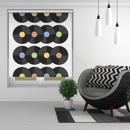 Vinyl CD Pattern 1 Printed Picture Photo Roller Blind - 1X2899906 - Art Fever - Art Fever