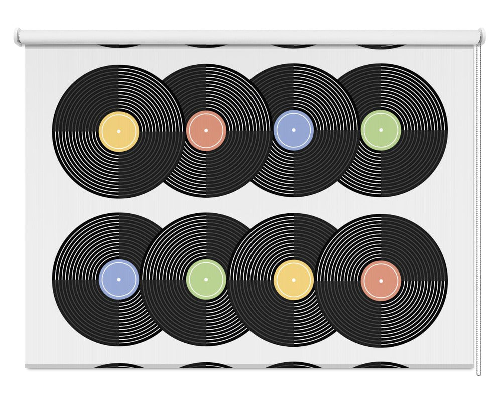 Vinyl CD Pattern 1 Printed Picture Photo Roller Blind - 1X2899906 - Art Fever - Art Fever