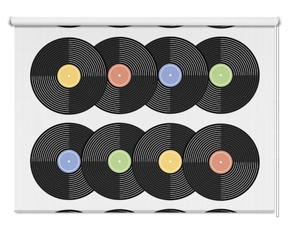 Vinyl CD Pattern 1 Printed Picture Photo Roller Blind - 1X2899906 - Art Fever - Art Fever