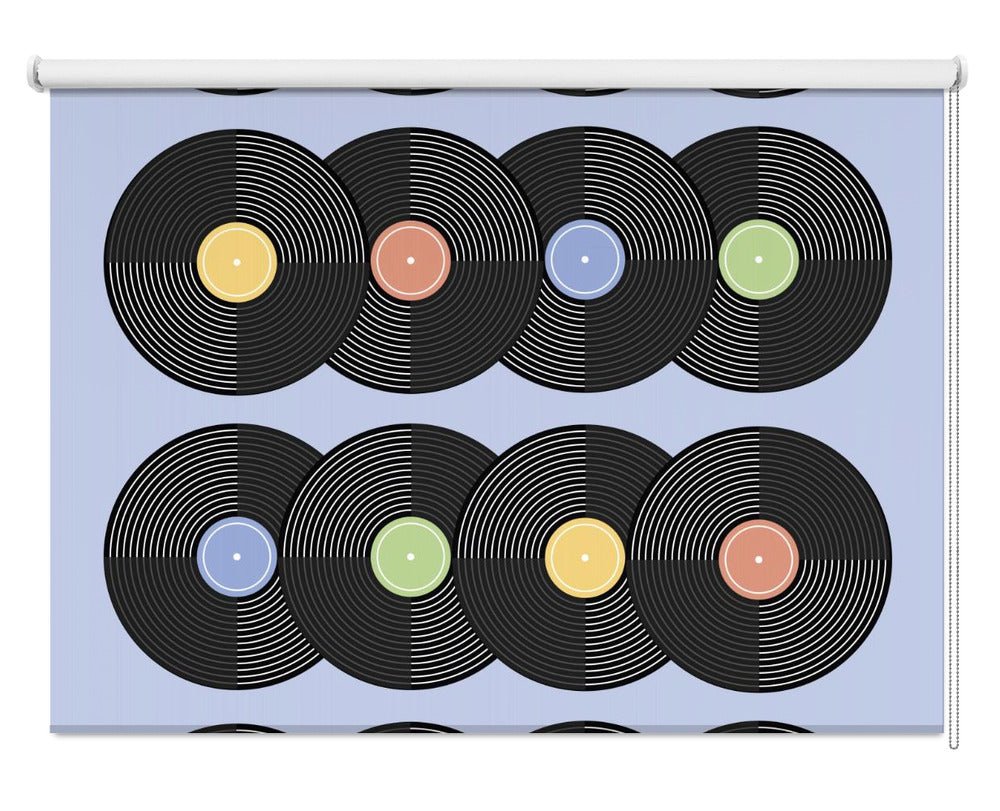 Vinyl CD Pattern 2 Printed Picture Photo Roller Blind - 1X2899908 - Art Fever - Art Fever