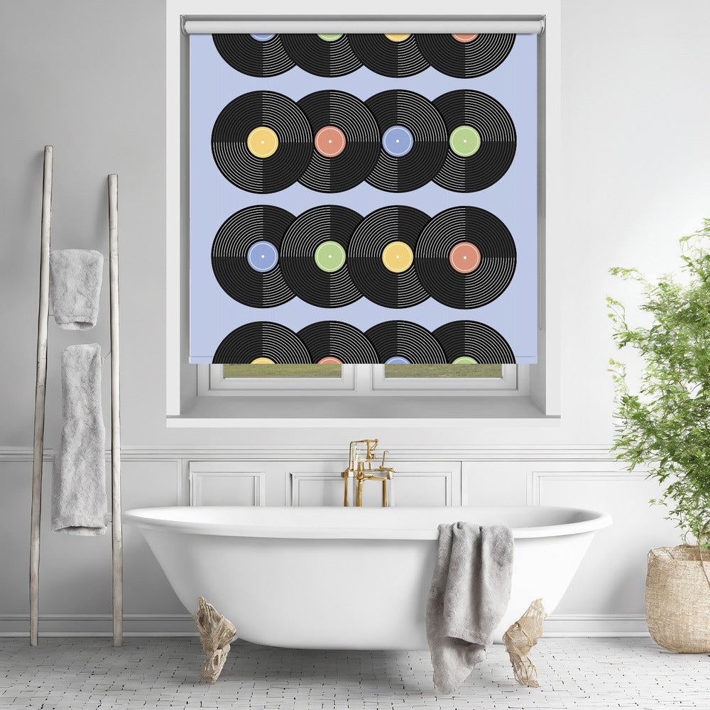 Vinyl CD Pattern 2 Printed Picture Photo Roller Blind - 1X2899908 - Art Fever - Art Fever