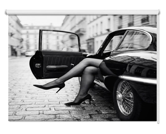 Waiting In the Car Printed Picture Photo Roller Blind - 1X3432429 - Art Fever - Art Fever