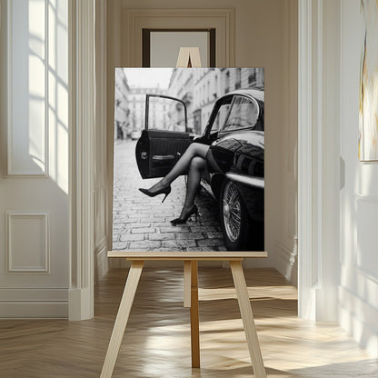 Waiting In the Car Printed Picture Photo Roller Blind - 1X3432429 - Art Fever - Art Fever