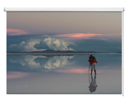 Walking on Water, Bolivia's Saler de Uyuni Printed Picture Photo Roller Blind - 1X1380710 - Art Fever - Art Fever