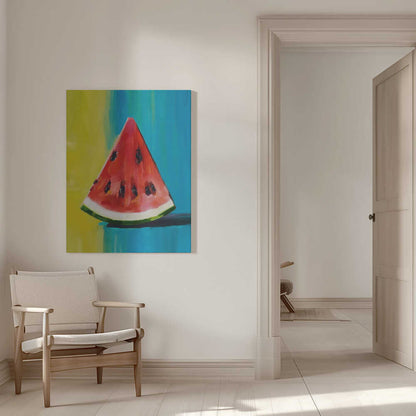 Watermelon Slice Canvas Print Wall Art 1X2794246 - ART FEVER - Art Fever