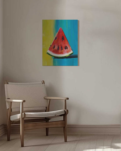 Watermelon Slice Canvas Print Wall Art 1X2794246 - ART FEVER - Art Fever