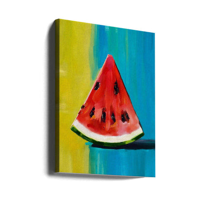 Watermelon Slice Canvas Print Wall Art 1X2794246 - ART FEVER - Art Fever