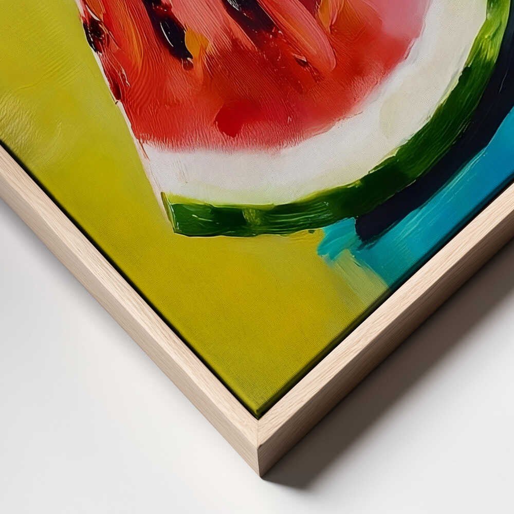 Watermelon Slice Canvas Print Wall Art 1X2794246 - ART FEVER - Art Fever