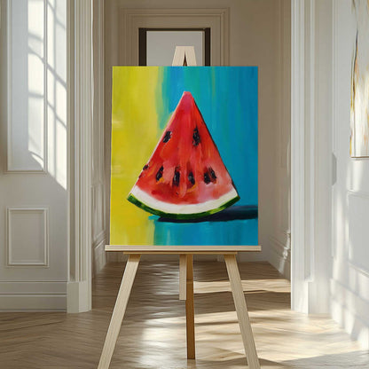 Watermelon Slice Canvas Print Wall Art 1X2794246 - ART FEVER - Art Fever