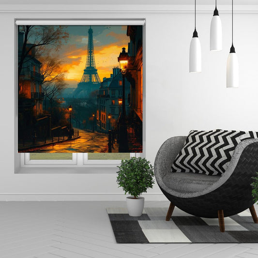 Welcome to Paris Printed Picture Photo Roller Blind - 1X2684224 - Art Fever - Art Fever