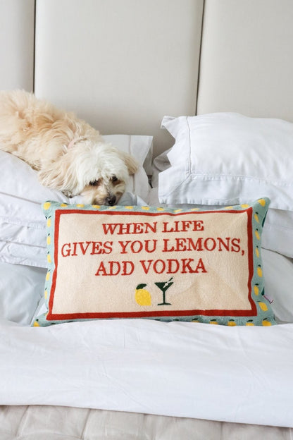 When Life Gives You Lemons Needlepoint Cushion - The Pillow Drop - Art Fever