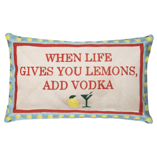 When Life Gives You Lemons Needlepoint Cushion - The Pillow Drop - Art Fever