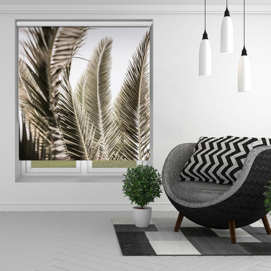 Whispers of Palms Printed Picture Photo Roller Blind - 1X2518831 - Art Fever - Art Fever