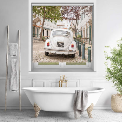 White Beetle, Cobblestone Nostalgia Printed Roller Blind - 1X2711032 - Art Fever - Art Fever