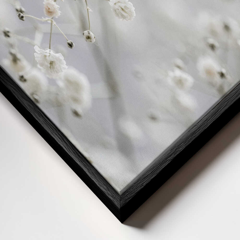 White Breath Flowers Canvas Print Wall Art 1X3108837 - ART FEVER - Art Fever