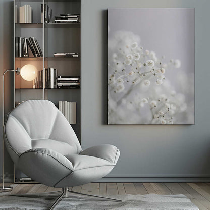 White Breath Flowers Canvas Print Wall Art 1X3108837 - ART FEVER - Art Fever