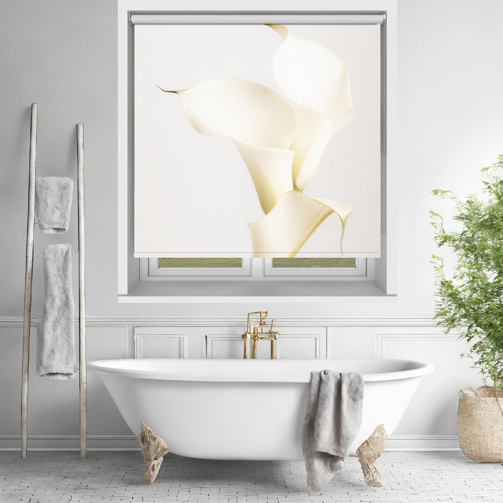 White Calla Lily No 3 Printed Picture Photo Roller Blind - 1X2130853 - Art Fever - Art Fever