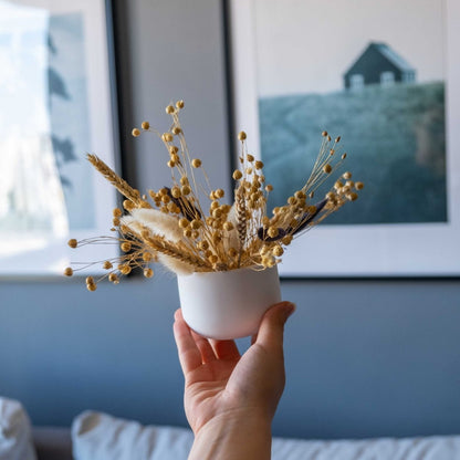 WHITE CONCRETE PINE POT - Gloria Home - Art Fever