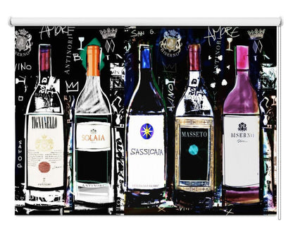 Wine Collection Printed Picture Photo Kitchen Roller Blind - 1X2773447 - Art Fever - Art Fever