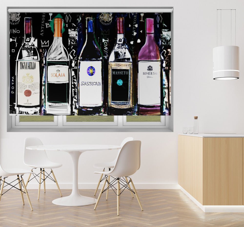 Wine Collection Printed Picture Photo Kitchen Roller Blind - 1X2773447 - Art Fever - Art Fever