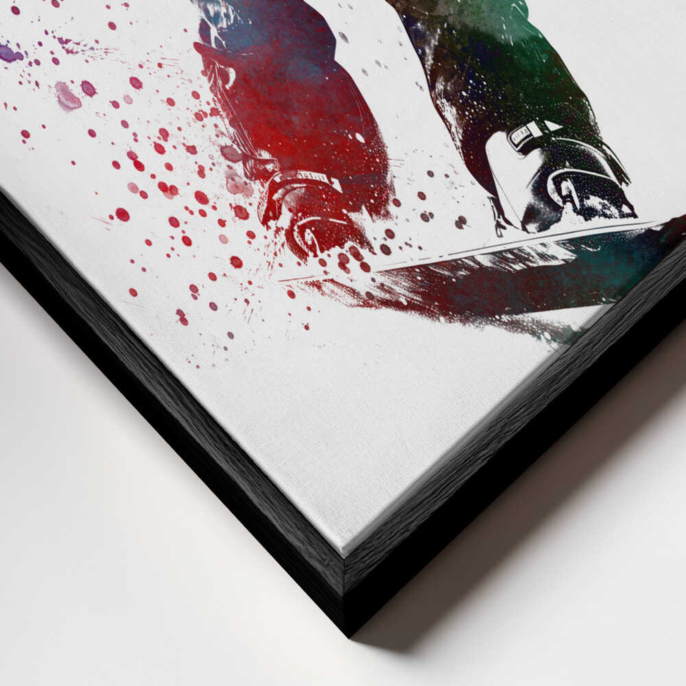 Winter Sport Snowboard Art Canvas Print Wall Art 1X2821218 - ART FEVER - Art Fever