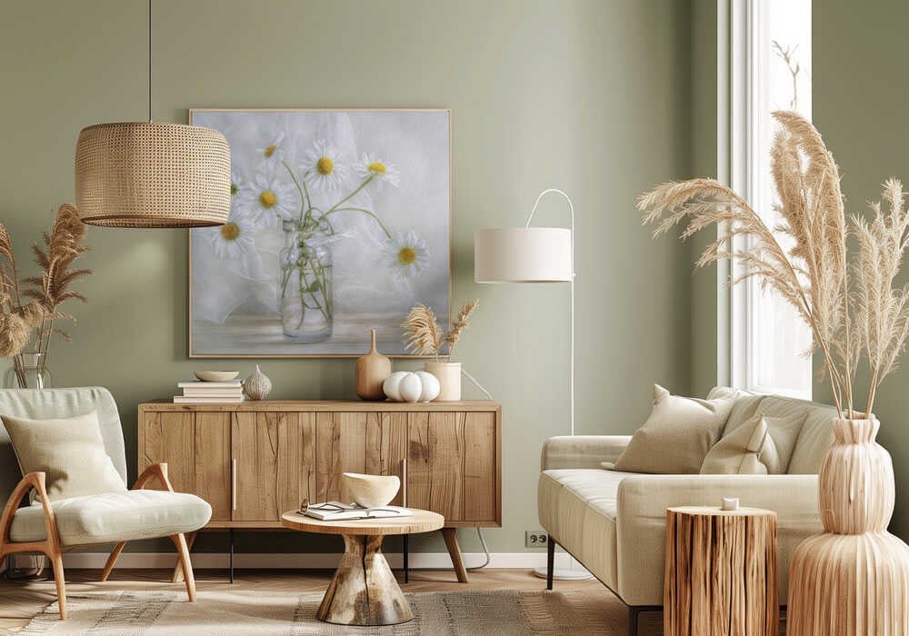 Yellow Daisies Canvas Print Wall Art 1X1667167 - ART FEVER - Art Fever