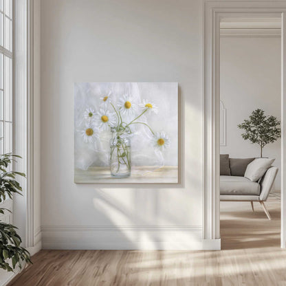 Yellow Daisies Canvas Print Wall Art 1X1667167 - ART FEVER - Art Fever