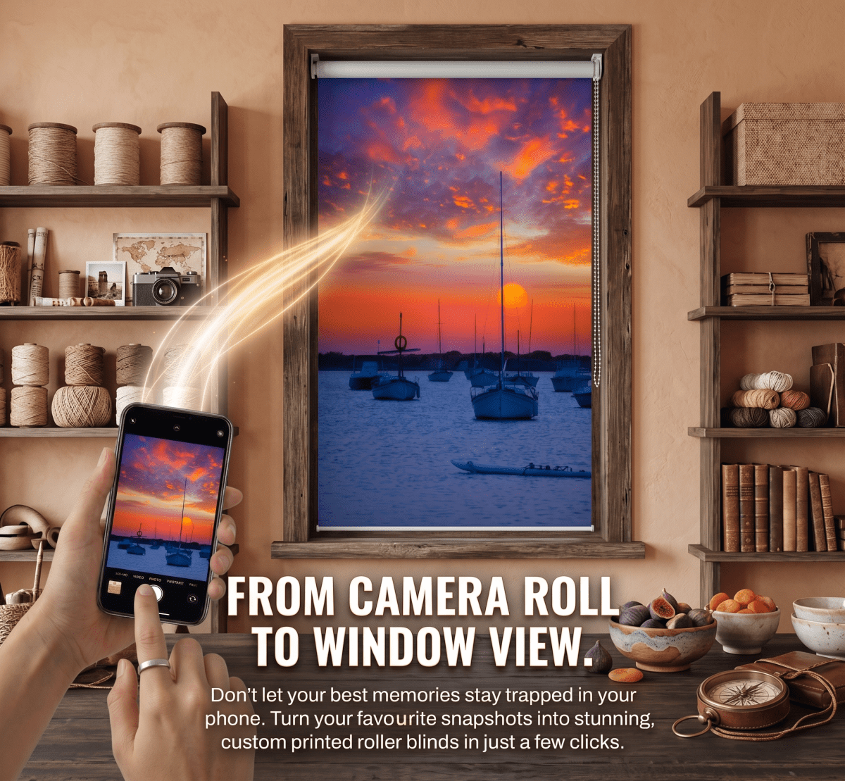 Your Own Photo Printed Roller Blind - RB1500 - Art Fever - Art Fever