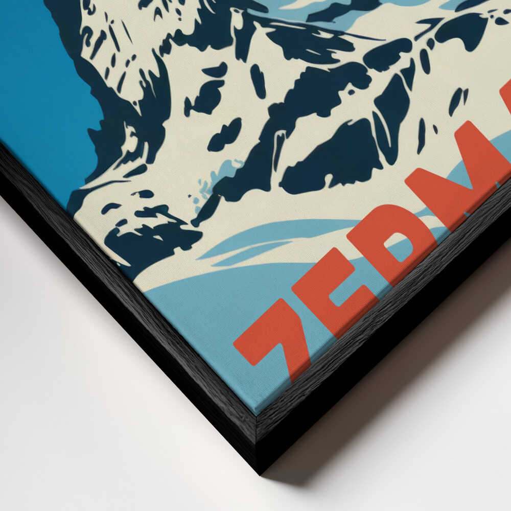Zermatt Ski Adventure Canvas Print Wall Art 1X3170736 - ART FEVER - Art Fever