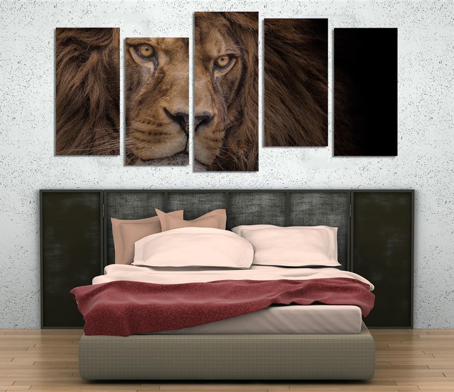 1X375633 - Beautiful Barbary Lion Multi Panel Canvas Print - Art Fever