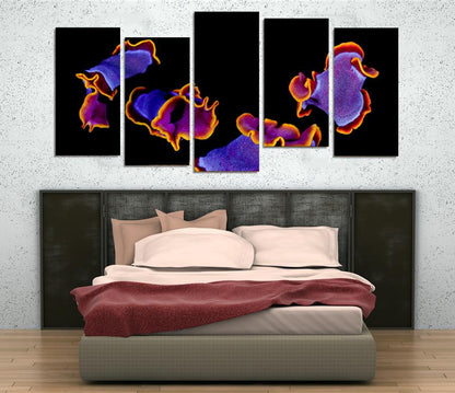 1X48459 - Jelly Fish Under The Sea Multi Panel Canvas Print - Art Fever