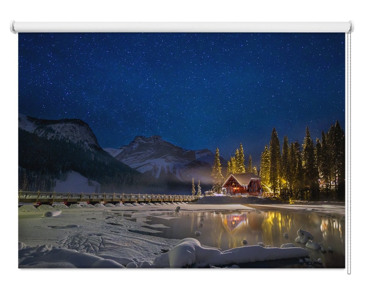 A Starry Fairytale Land Printed Picture Photo Roller Blind - 1X1171129 - Art Fever - Art Fever