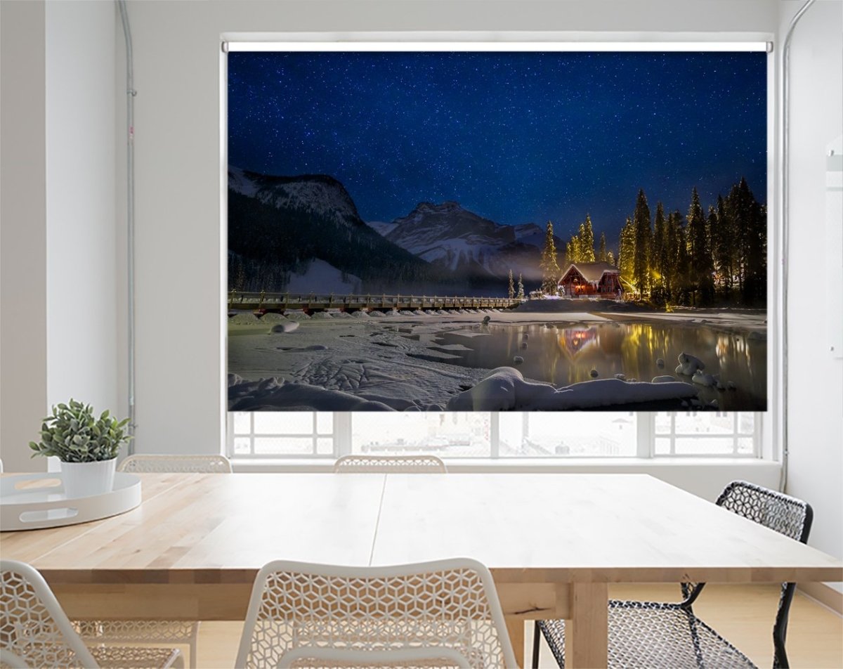 A Starry Fairytale Land Printed Picture Photo Roller Blind - 1X1171129 - Art Fever - Art Fever