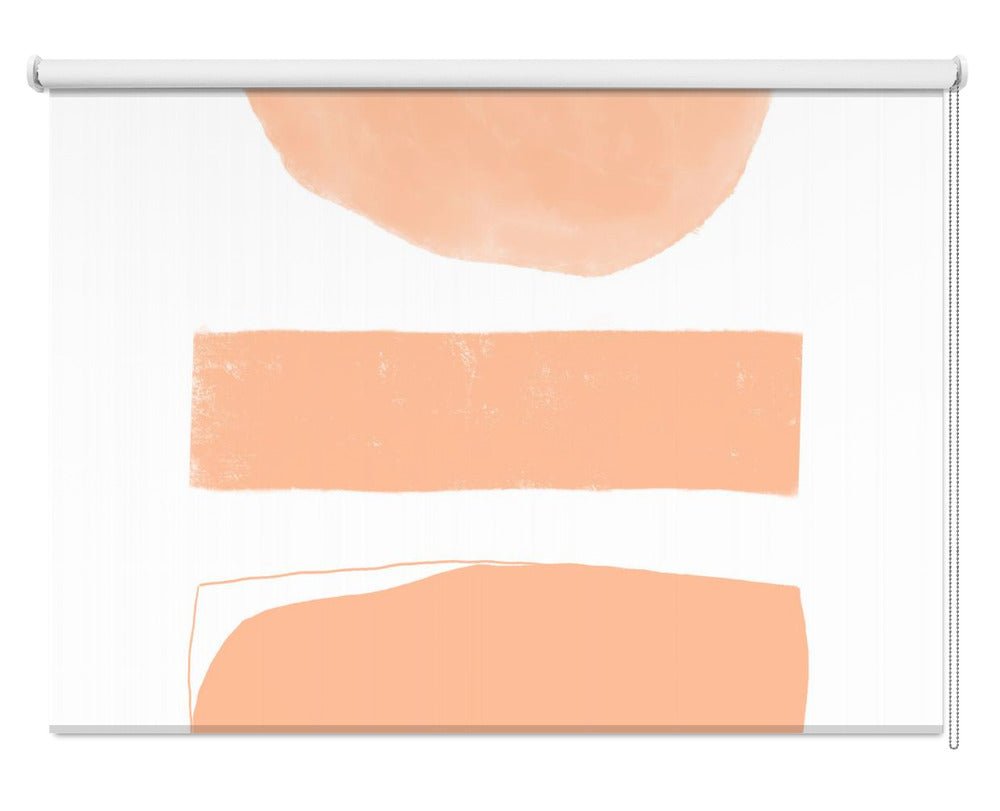 Abstract Shapes Peach Printed Picture Photo Roller Blind - 1X2676959 - Pictufy - Art Fever