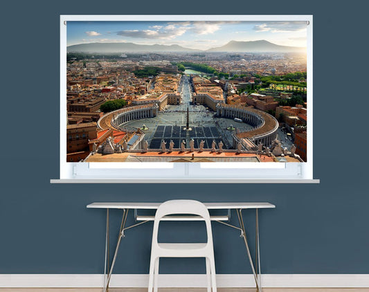Aerial view on Vatican and piazza, Italy Image Printed Roller Blind - RB970 - Art Fever - Art Fever