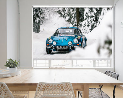 Alpine Rally car Printed Picture Photo Roller Blind - 1X2220979 - Art Fever - Art Fever