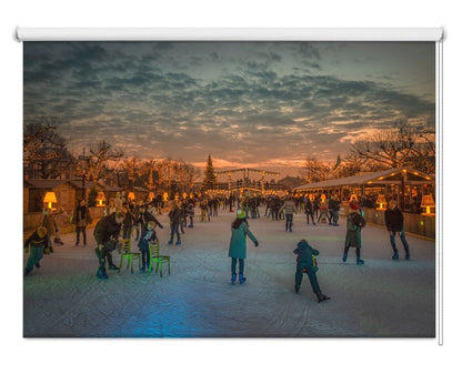 Amsterdam Winter Wonder Land Printed Picture Photo Roller Blind - 1X1242552 - Art Fever - Art Fever