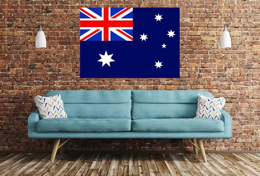 Australia Flag Image Printed Onto A Single Panel Canvas - SPC42 - Art Fever - Art Fever