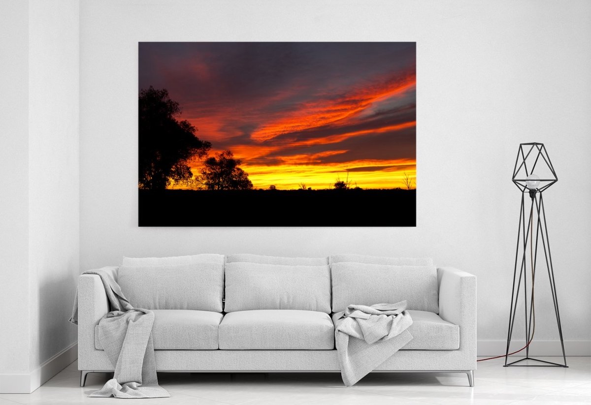 Australian Outback Sunrise Printed Canvas Print Picture - SPC213 - Art Fever - Art Fever