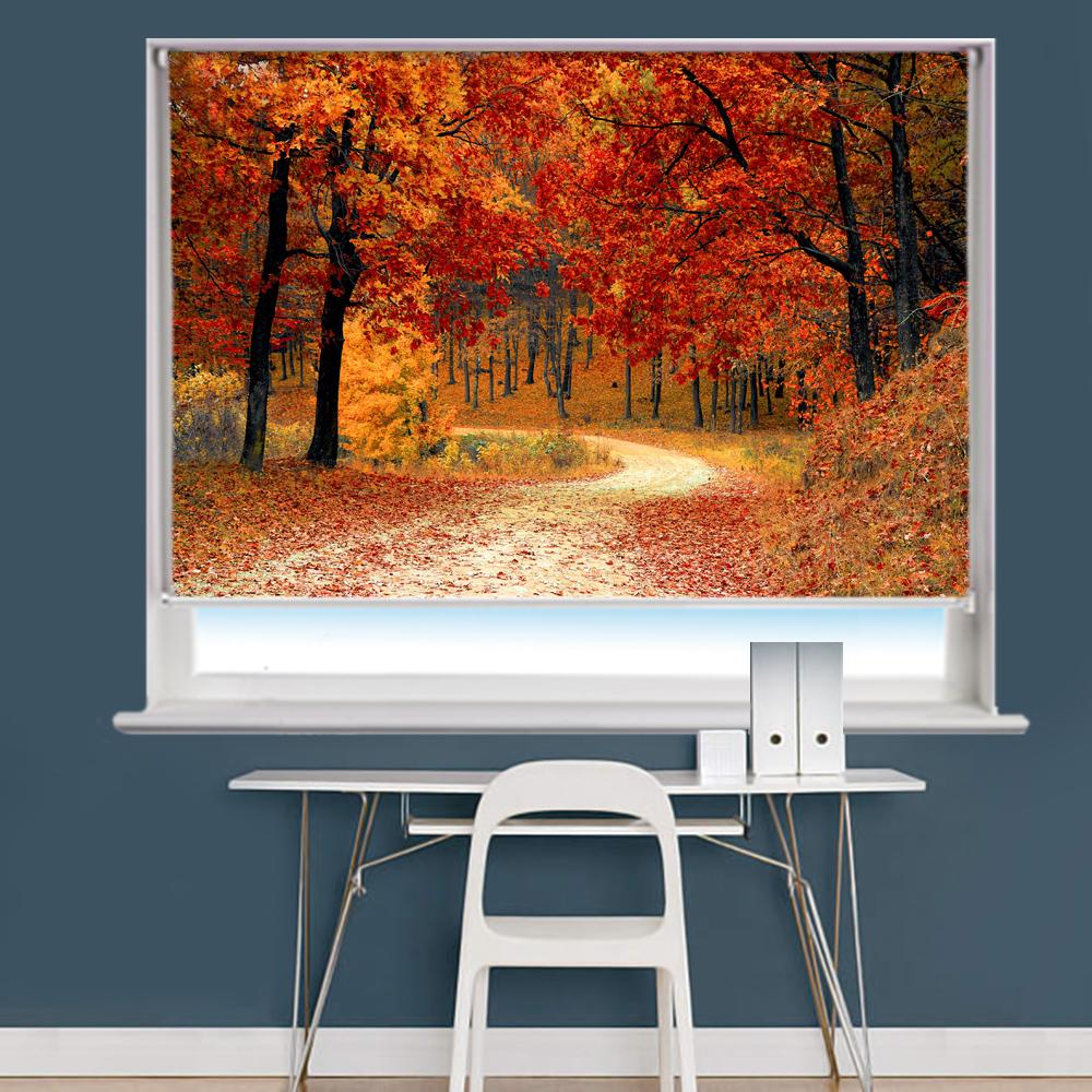 Autumn Fall Scene Image Printed Roller Blind - RB833 - Art Fever - Art Fever