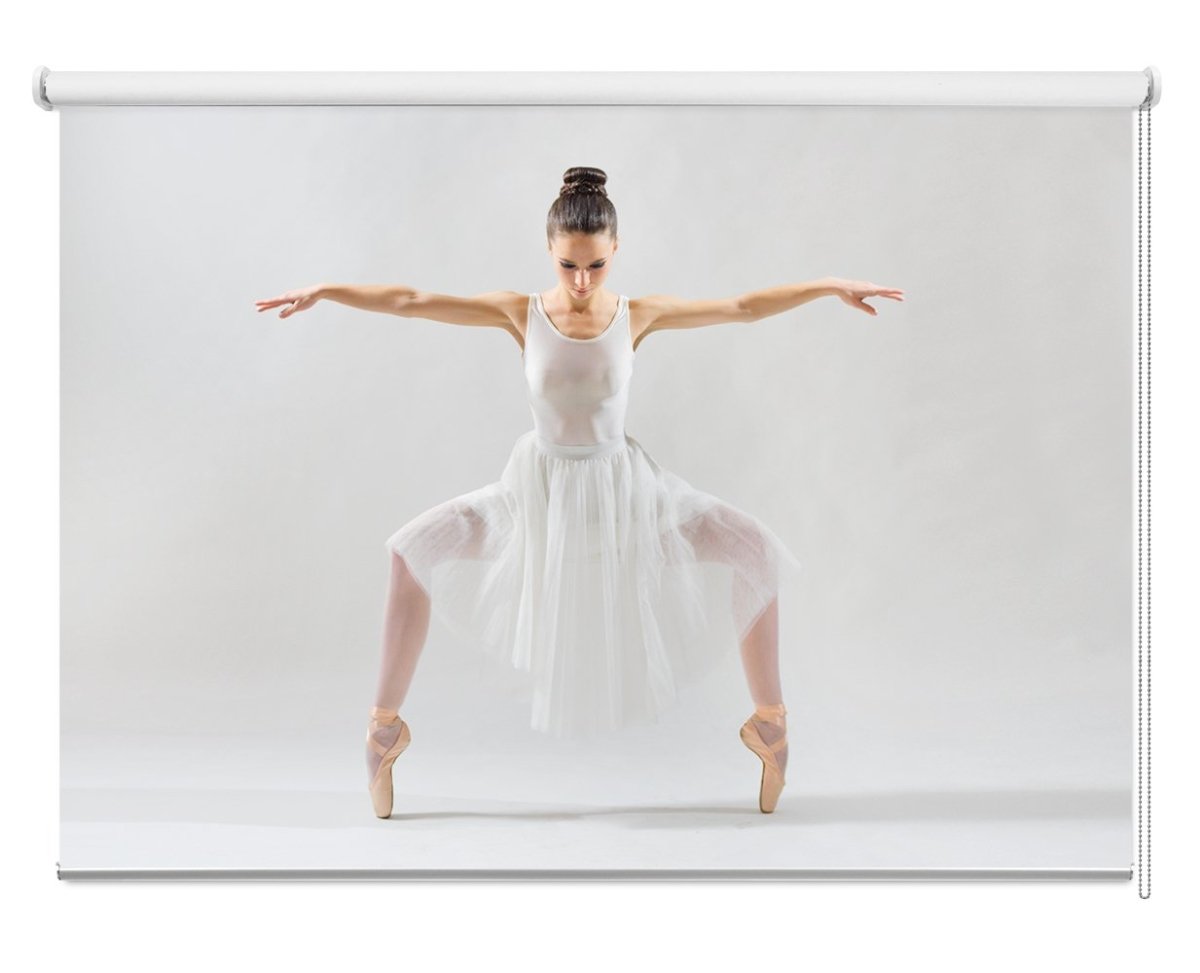 Ballerina Pose Printed Picture Photo Roller Blind - RB1074 - Art Fever - Art Fever