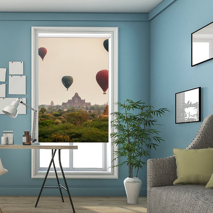 Balloons Over Bagan Printed Picture Photo Roller Blind - 1X2189173 - Art Fever - Art Fever